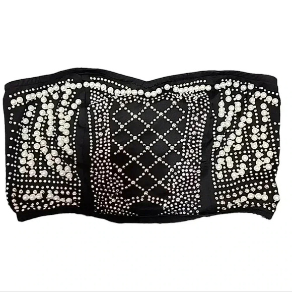 Akira Rhinestone and Pearl Embellished Tube top. Brand new without tags - Picture 1 of 6